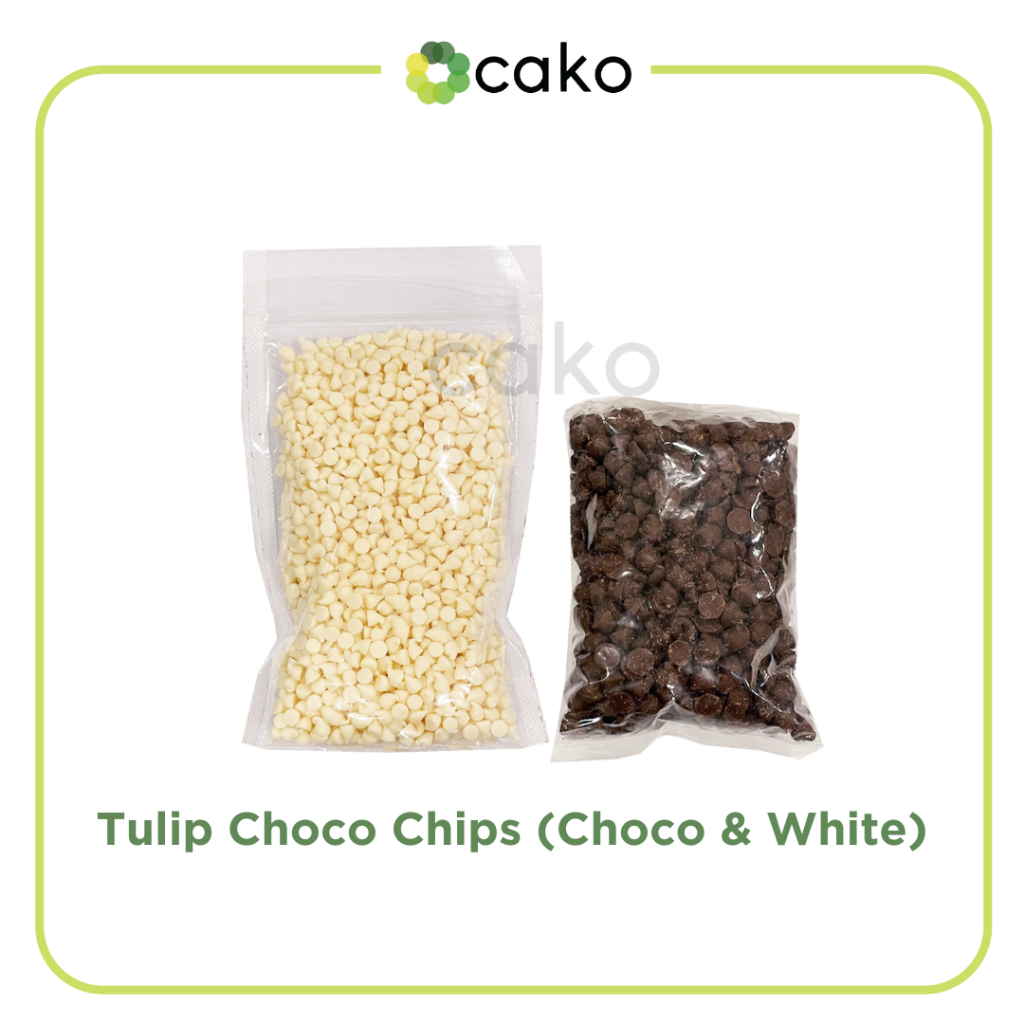 

(REPACK) Tulip Chocochip / Dark Chocochip & White Choco 100gr & 250gr / Coklat Lancip