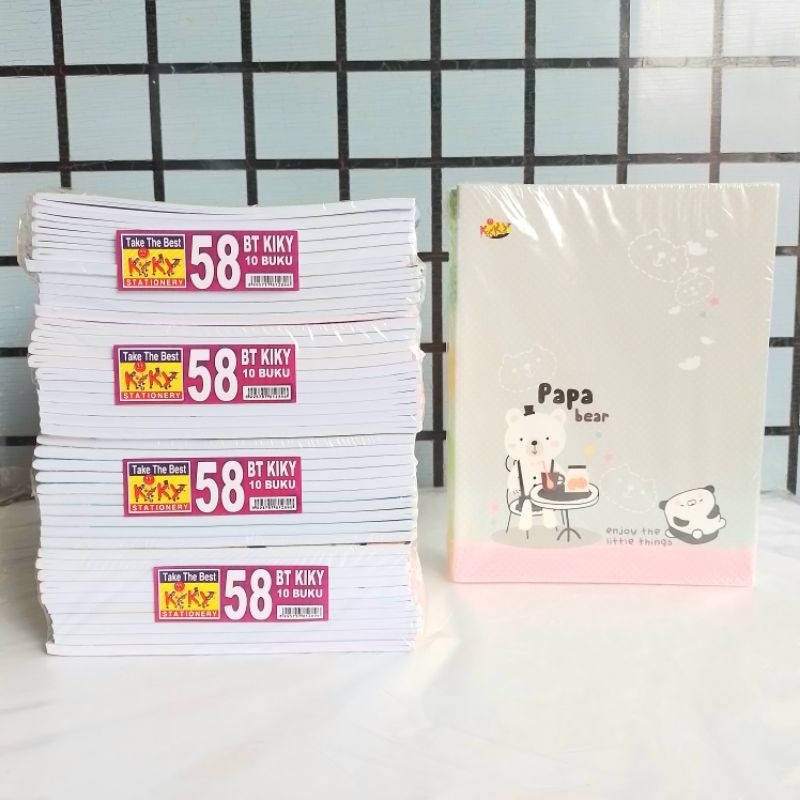 

HJK Buku Tulis Kiky 58 Lembar Karakter ( Pak 10 Buku ) [ Original ]