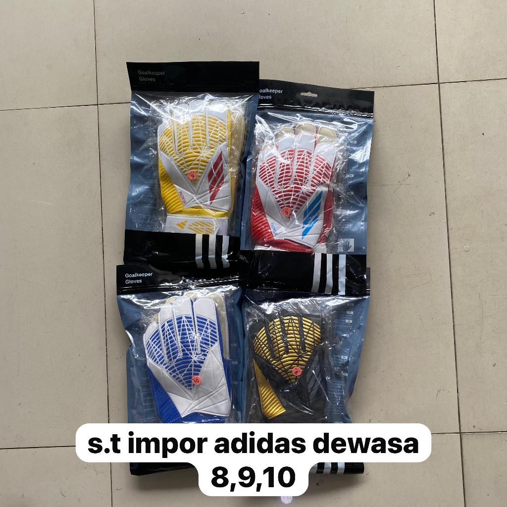 SARUNG TANGAN KIPER ADIDAS IMPORT / SARUNG TANGAN SEPAKBOLA / SARUNG TANGAN KIPER