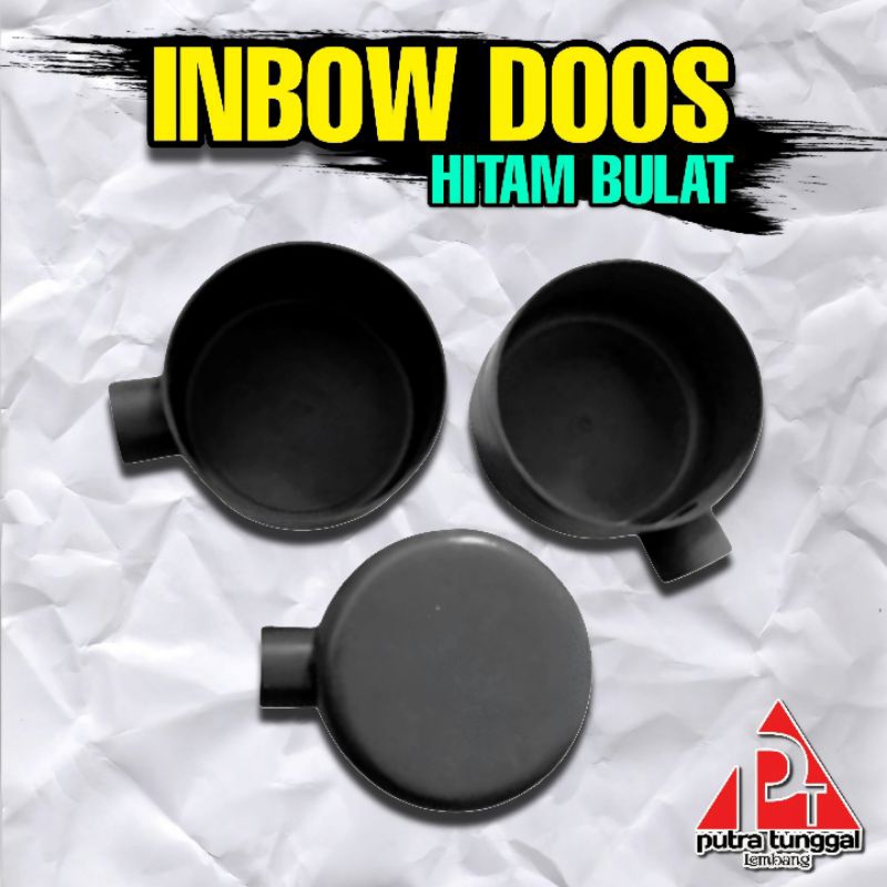 Inbow Doos / Inbow Dus / Mangkok Listrik Hitam Bulat