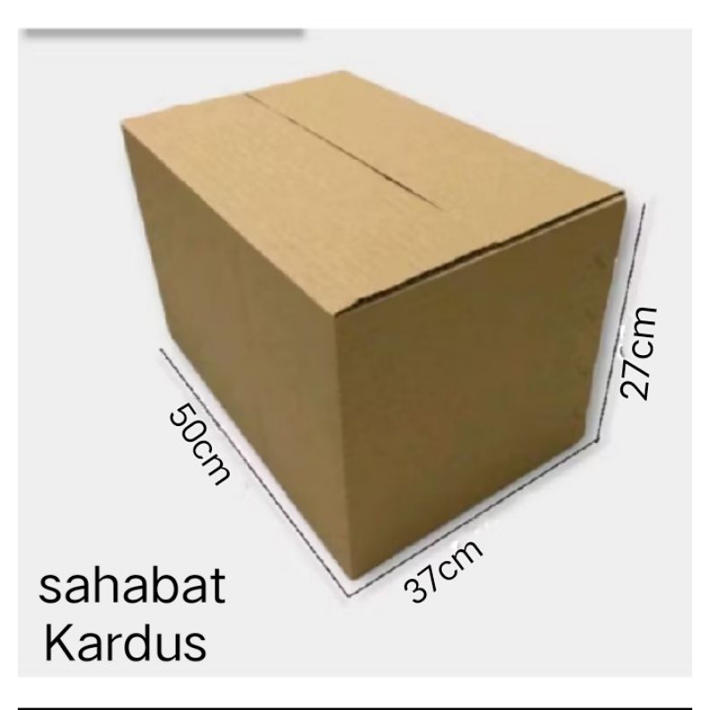 

kardus box Ukuran 50x37x27 cm single wall polos