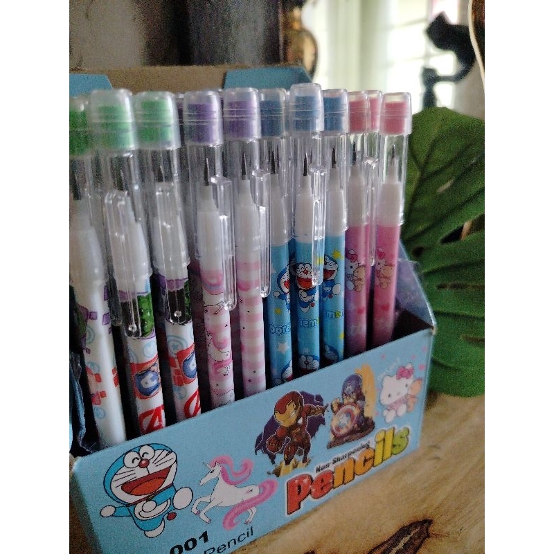 

pensil latu/pensil isi/Pensil Bensia dengan penghapus/Pensil Sambung Susun