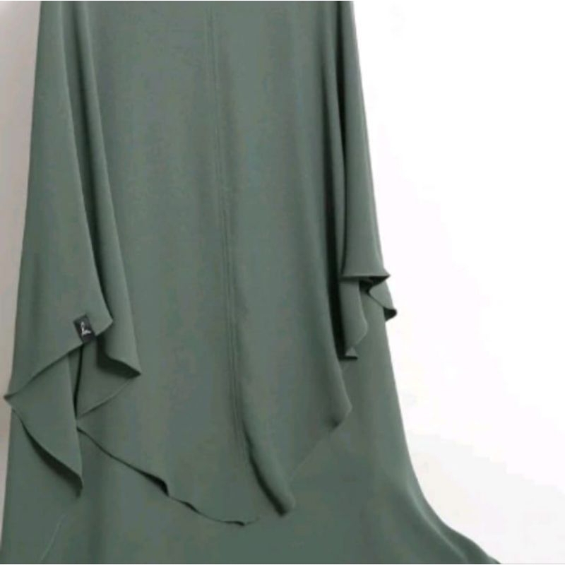 French Khimar Himosly Mina anti UV (Baru) Warna Deep Lichen