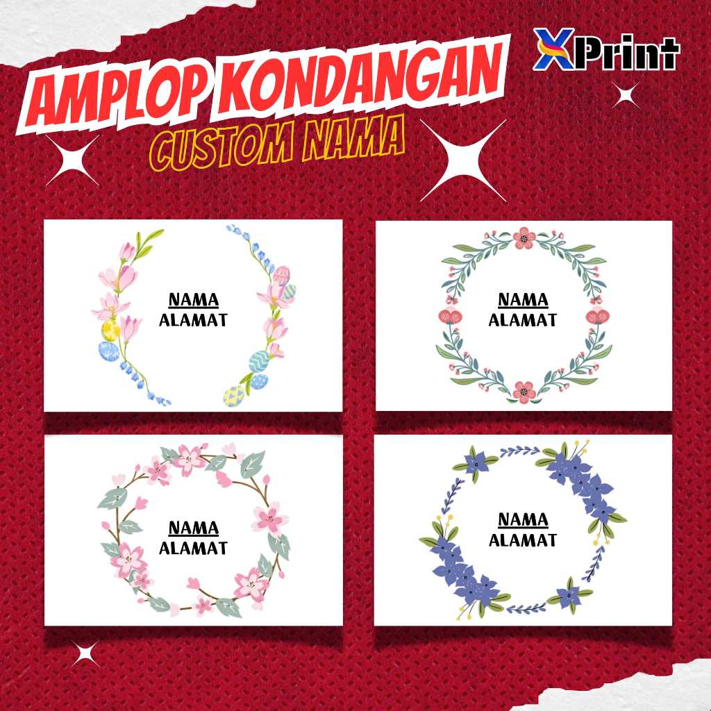 

(50 pcs) Amplop / amplop kondangan custom nama / ukuran 11cmx7cm / Amplop merpati vision paperline bgain