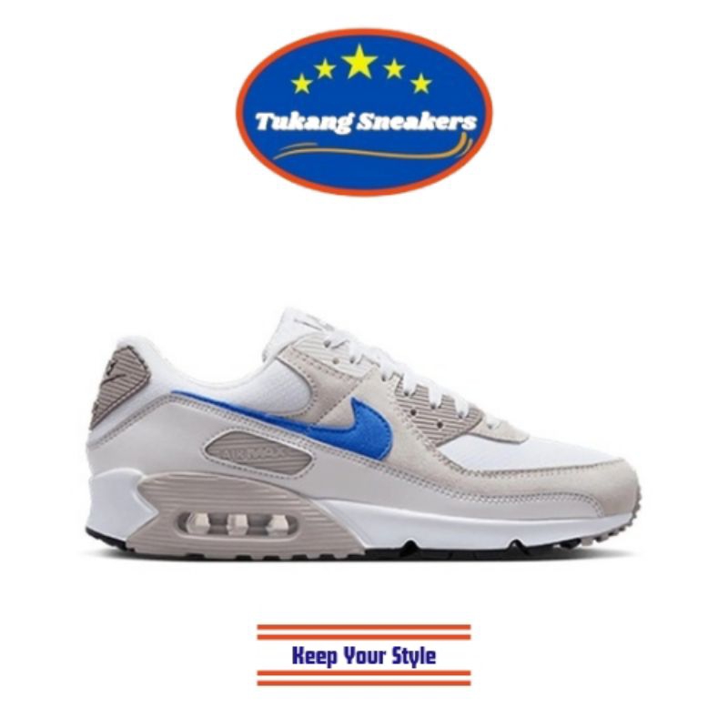Sepatu Sneakers Pria Nike Air Max 90  - white DM0029110