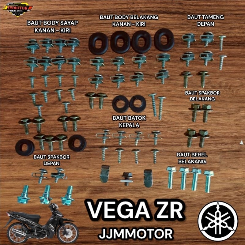Baut Body Lengkap Yamaha Vega Zr Fullset / Baut Full Set Bodi Lengkap Yamaha Vega Zr