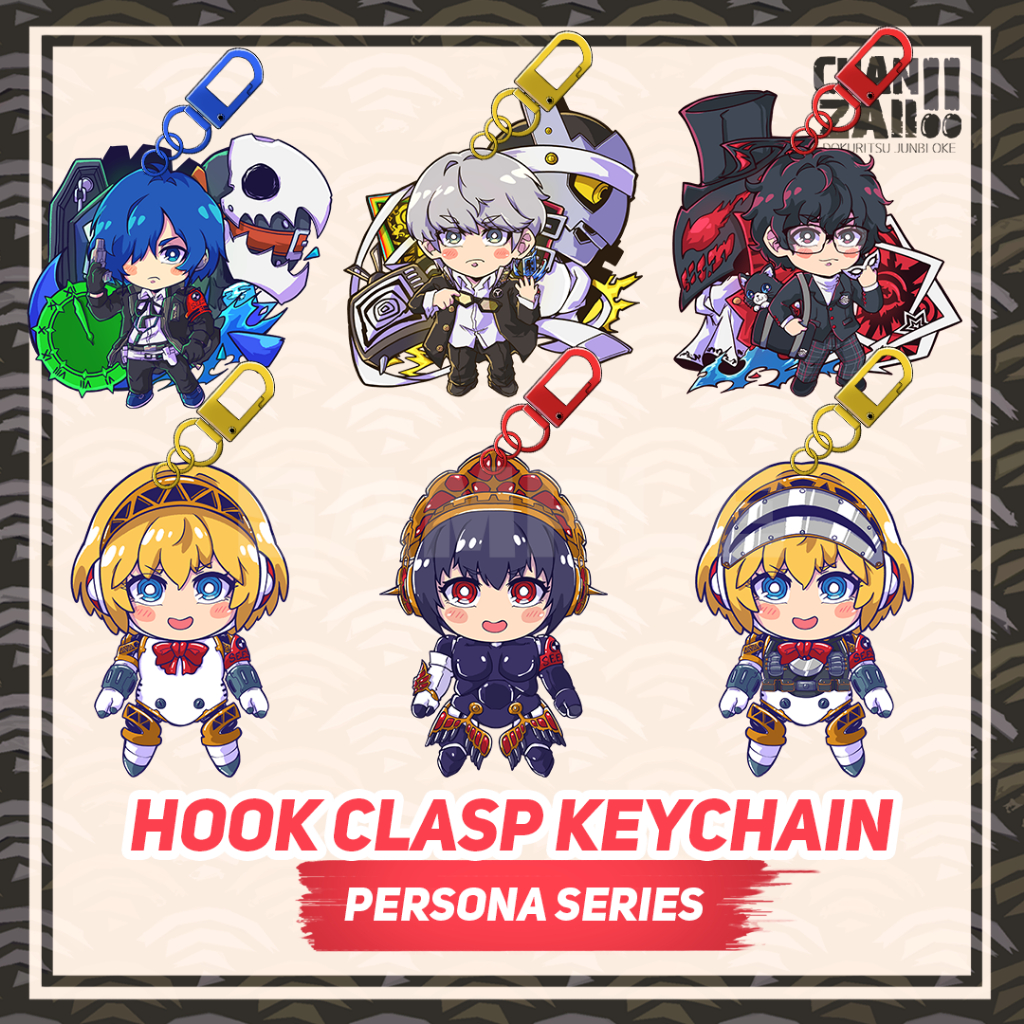 Hook Clasp Acrylic Keychain - PERSONA SERIES