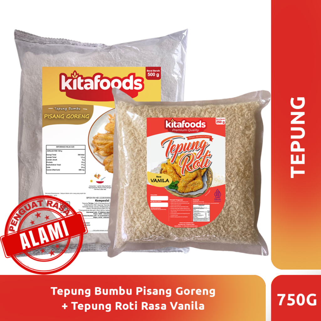 

PAKET G ( TEPUNG PISANG 500GR + TR VANILLA 250GR) TANPA PENGUAT RASA