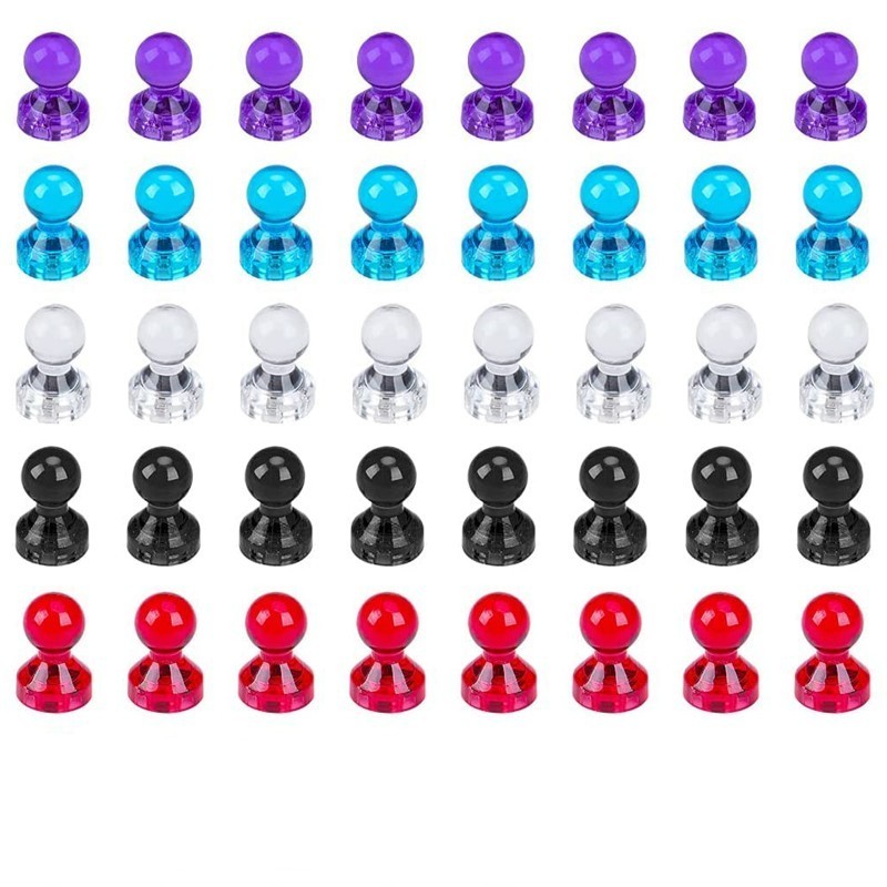 50pcs Magnetic Pin Kantor Pin Whiteboard Kulkas Papan Tulis High Quality Strong Stainless Steel