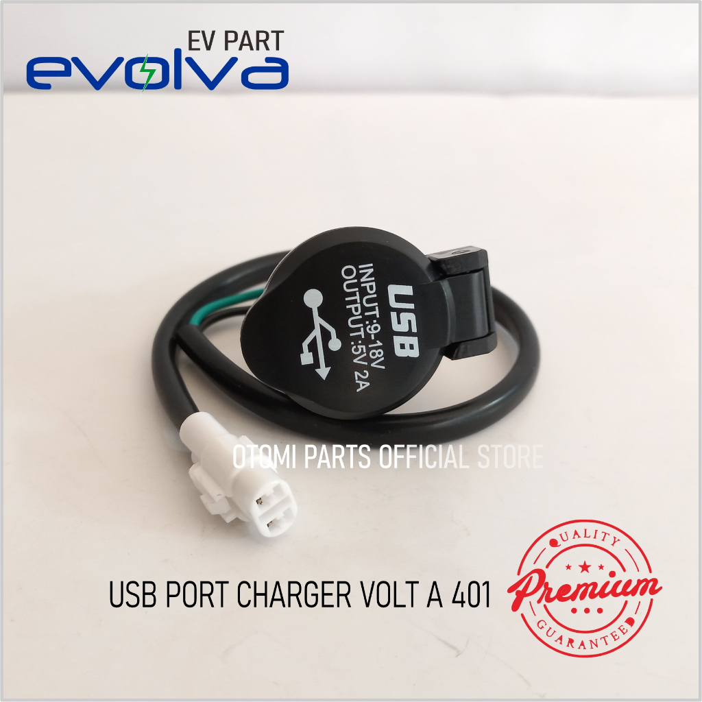 EVOLVA - PORT USB CHARGER MOTOR LISTRIK VOLTA 401