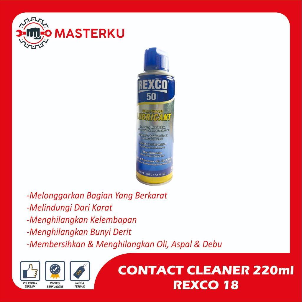 CONTACT CLEANER 200ml REXCO 18/PEMBERSIH KOMPONEN ELEKTRONIK/CONTACT CLEANER