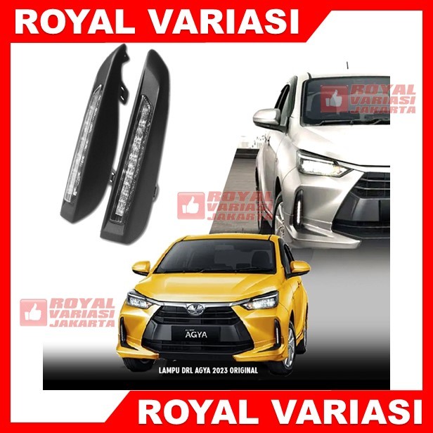 Lampu LED Bumper Depan AGYA 2023 2024 DRL LED Putih