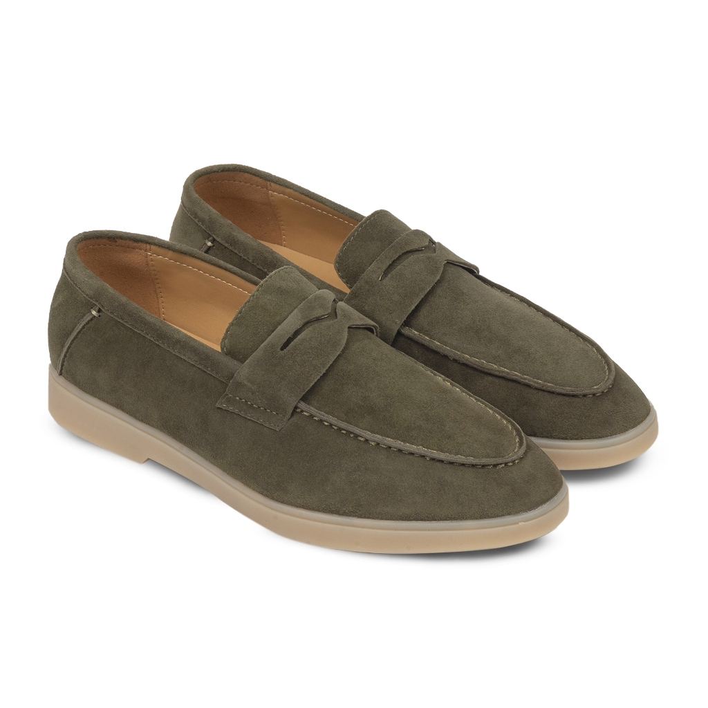 Pier Penny Loafers Green - Nappa Milano - Sepatu Kulit