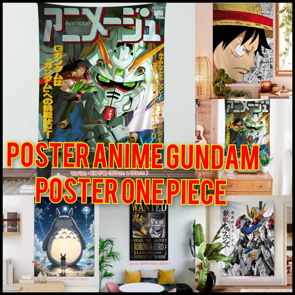 GM2- POSTER KAIN DINDING | BACKGROUND KAIN | WALLPAPER KAIN DINDING | POSTER KAIN KARTUN ANIME | POS