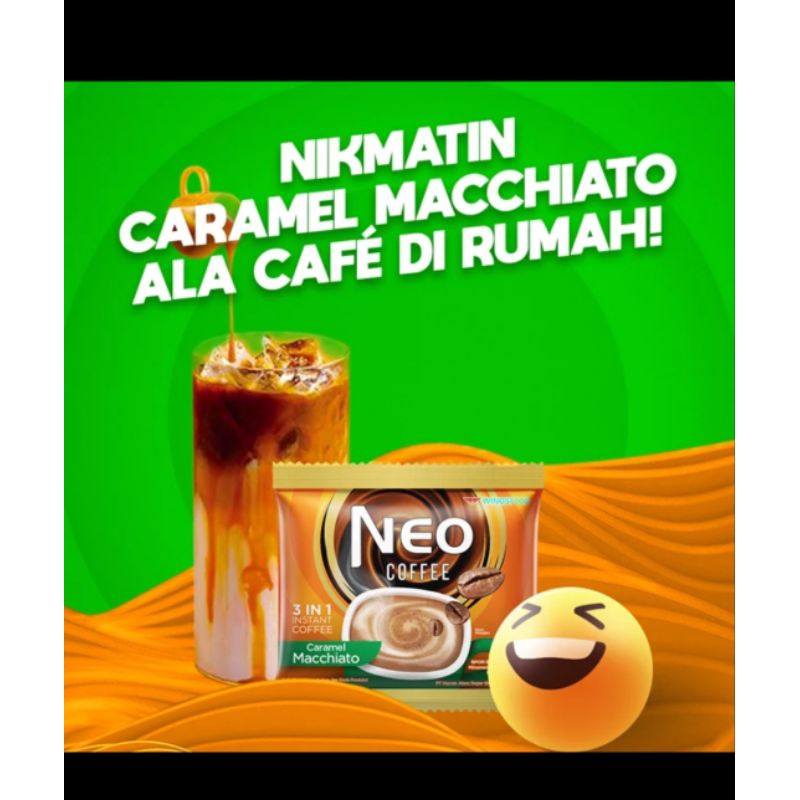 

FREE PACKING- NEO COFFEE Caramel Macchiato 20gr Isi 9