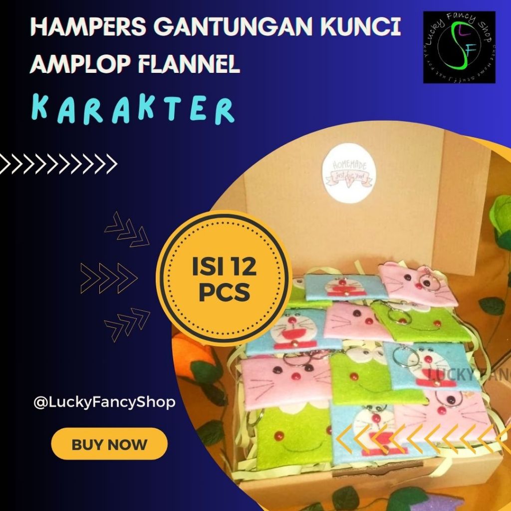 

GANTUNGAN KUNCI AMPLOP FLANEL ISI 12 PCS LEBARAN KARAKTER BOX HAMPERS KONDANGAN FLANNEL TERMURAH