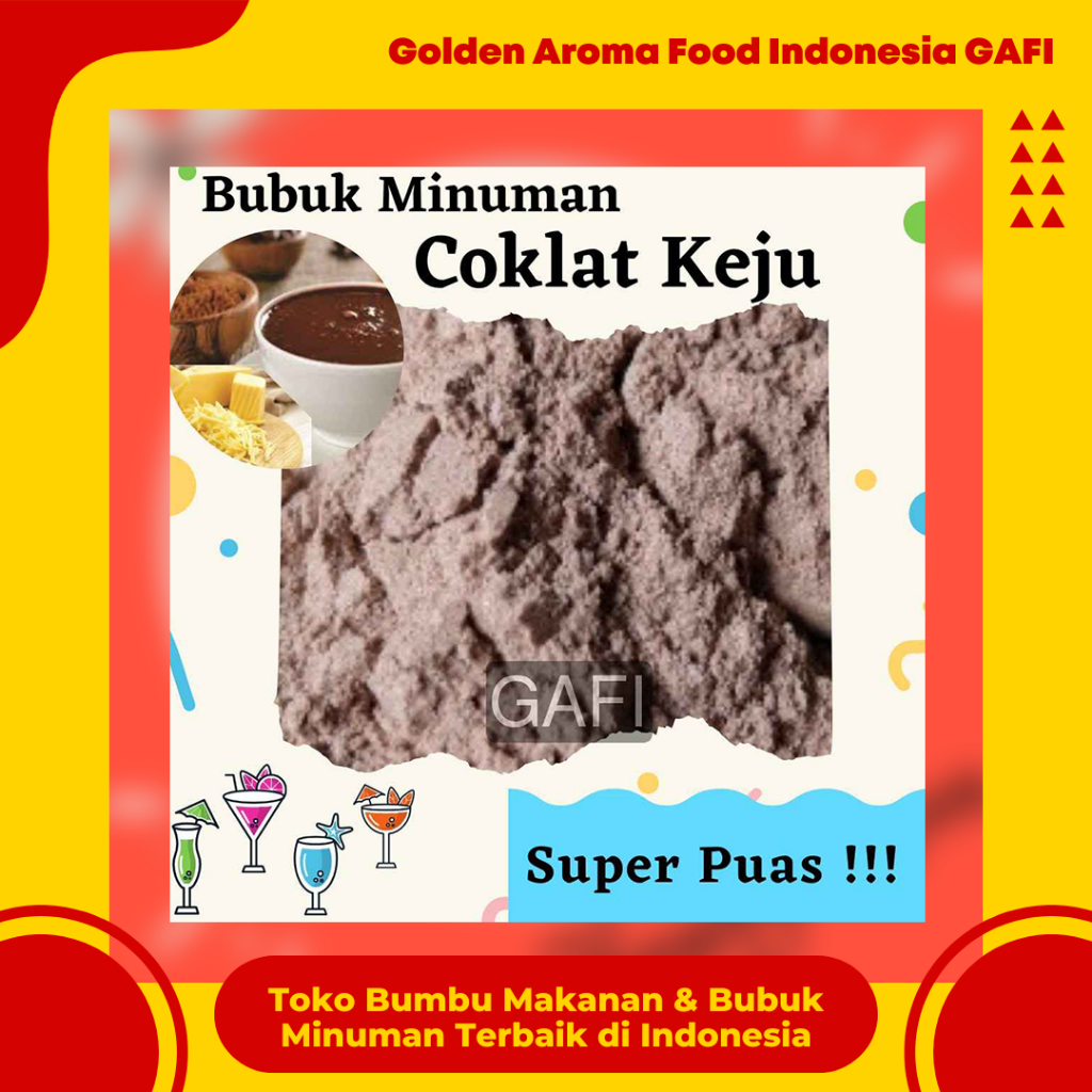 

GAFI Food Bubuk Minuman Rasa Coklat Keju 1 Kg Enak Murah Lezat, Cheese Chocolate Drink Powder 1Kg