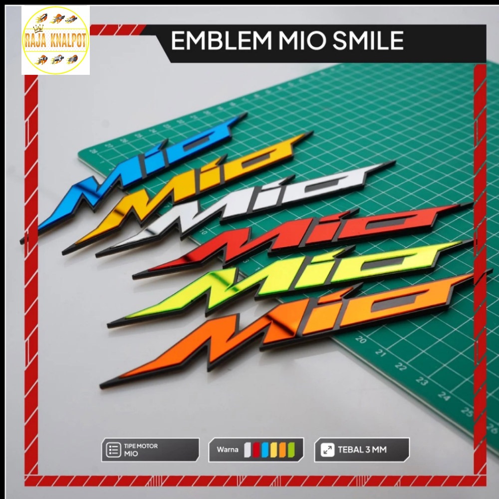 EMBLEM AKRILIK MIO EMBLEM MIO TIMBUL 3D TULISAN AKRILIK YAMAHA MIO TERMURAH TERLARIS