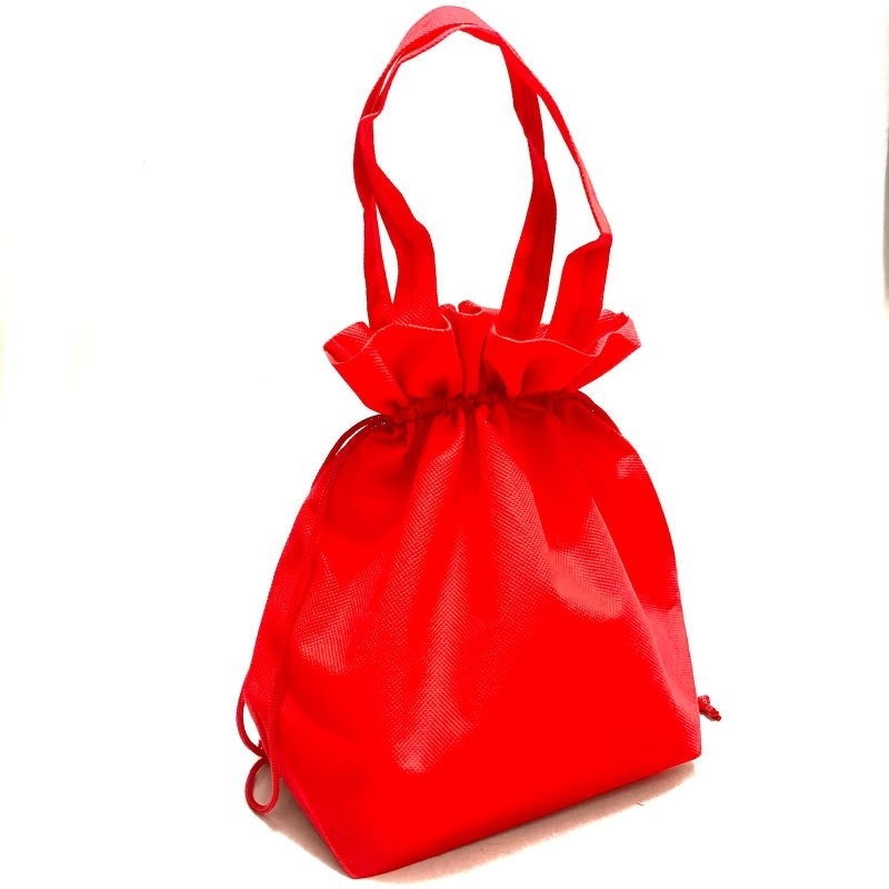 

Tas Serut Kue Keranjang Imlek Kantong Kue Keranjang Imlek Muat 12 pcs Tas Happy Chinese New Year Warna Merah