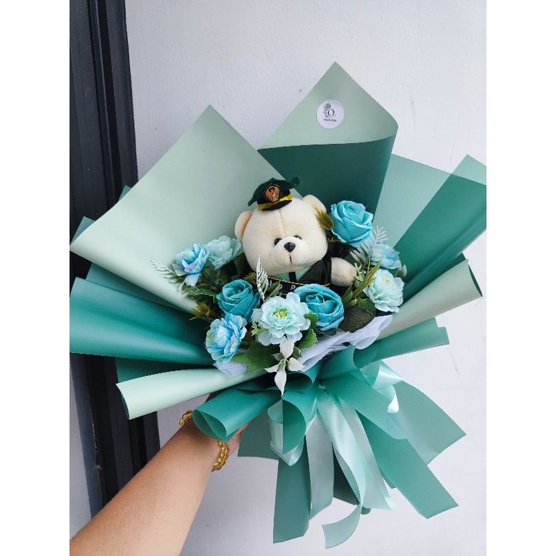 buket boneka SPPI, profesi TNI AU, AD, AL, bucket polisi, brimob, tentara, angkatan darat, laut, uda