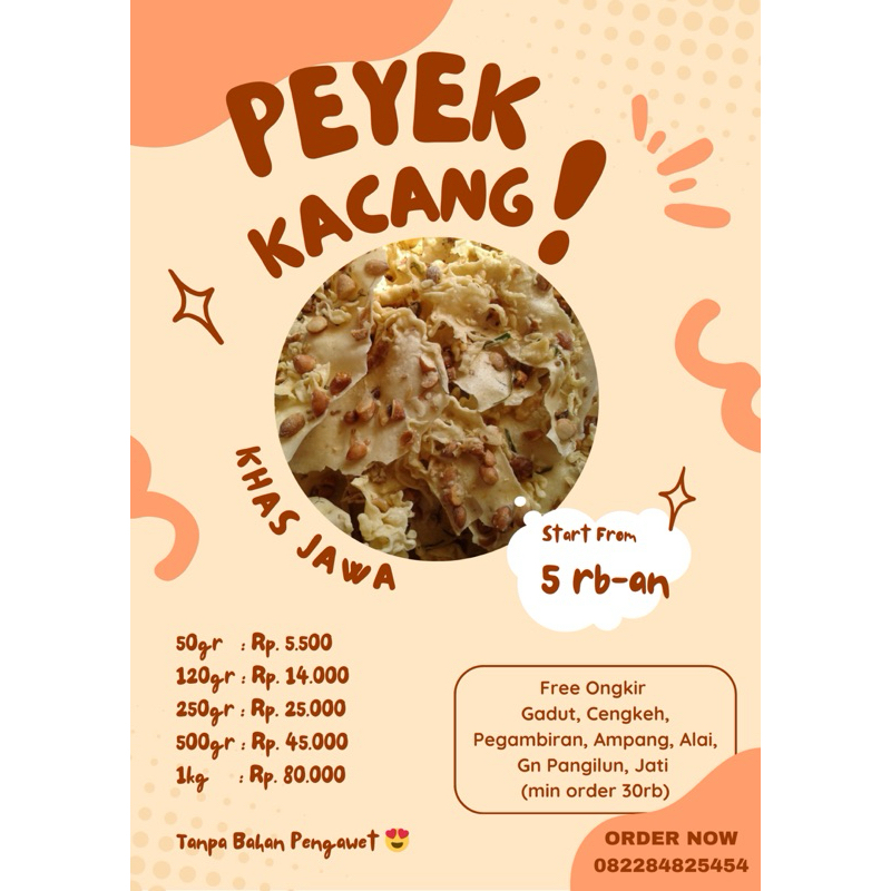 

Peyek Kacang Khas Jawa Buk Lia