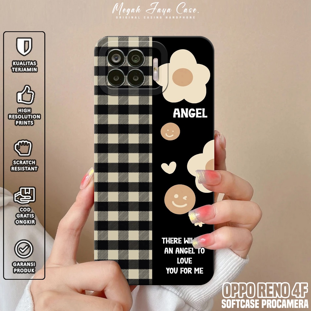 Softcase OPPO RENO 4F - Case Hp OPPO RENO 4F Motif BUNGA - Silikon Hp OPPO RENO 4F - Casing OPPO REN