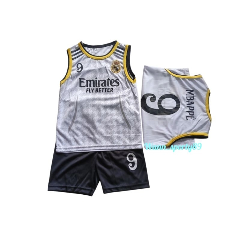 BAJU SINGLET BOLA ANAK SETELAN KAOS SINGLET UMUR 1 SAMPAI 10 TAHUN