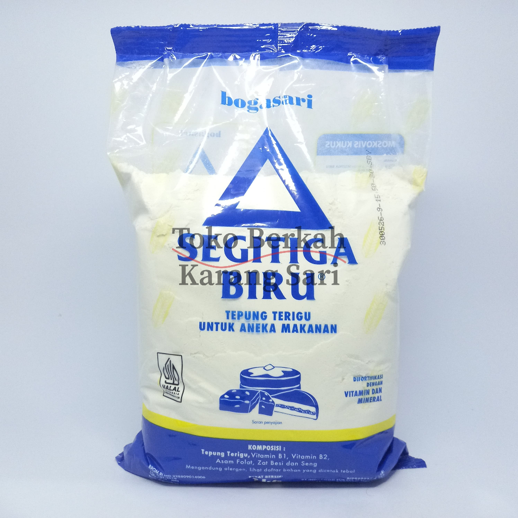 

[tobekasi] Tepung Terigu Segitiga Biru 1Kg / Tepung 1kg Bogasari / Segitiga Biru 1Kg