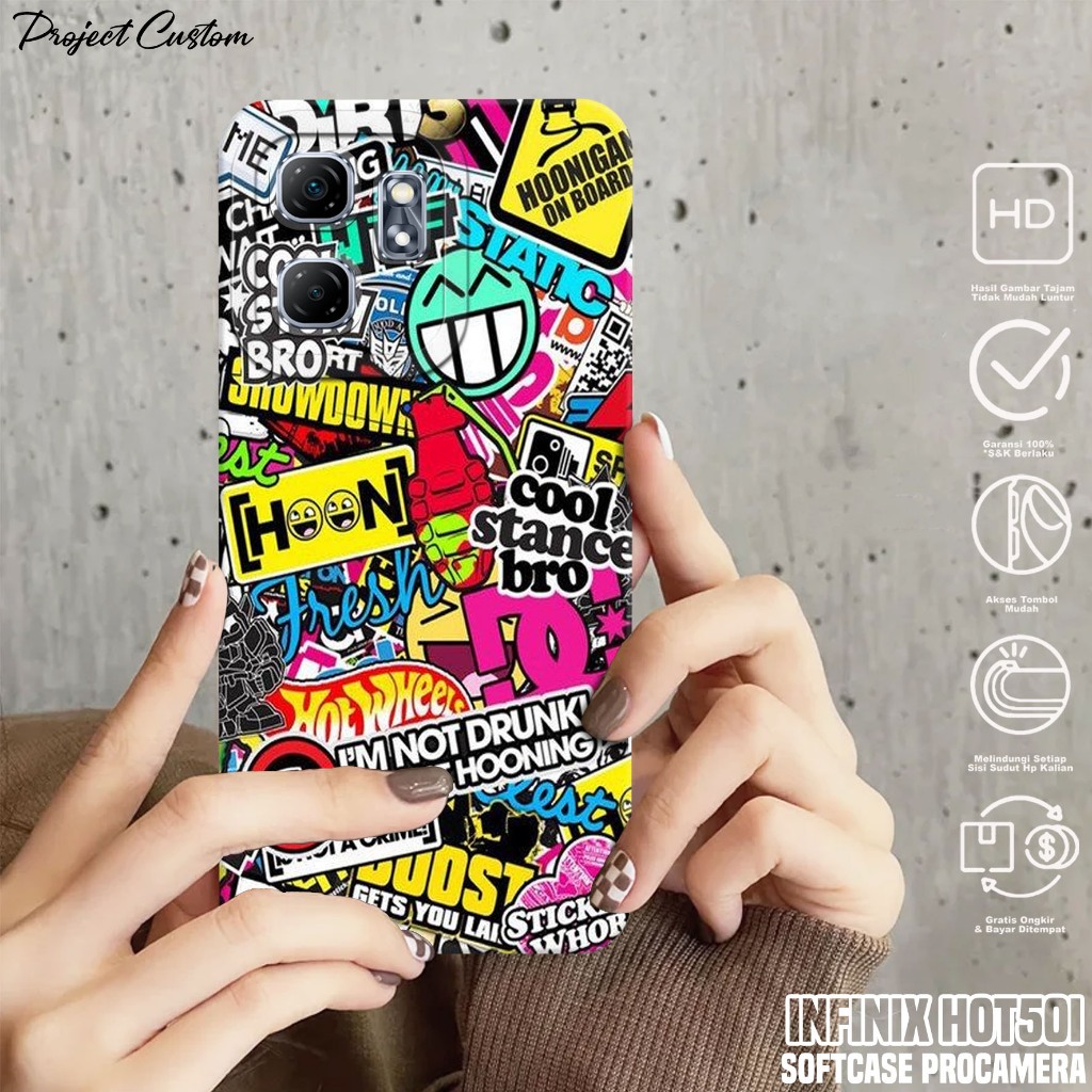Softcase Hp Infinix Hot 50i - Case Infinix Hot 50i ( GRAFF ) Silikon Hp Infinix Hot 50i - Casing Hp 