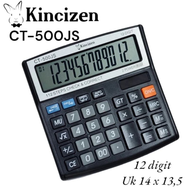 

KINCIZEN CT 500JS KALKULATOR 12 DIGIT TWO WAY POWER