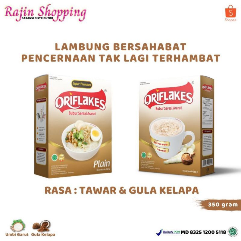 

Oriflakes Original 350Gr Umbi Garut Asli Atasi Asam Lambung Maag & Gerd