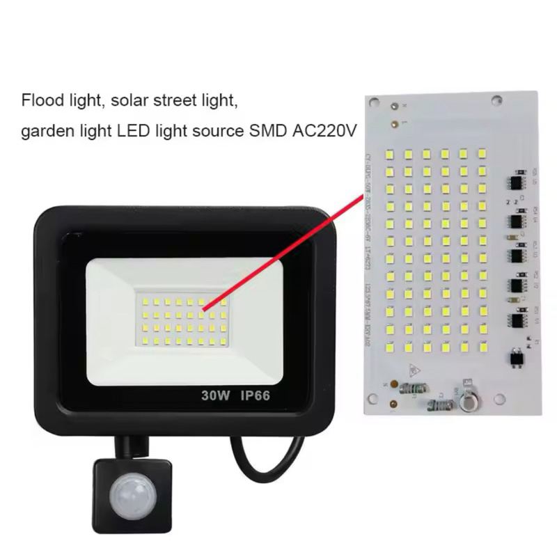 COB Led 100W 220V Smart IC Lampu Sorot Chip Langsung tanpa Driver