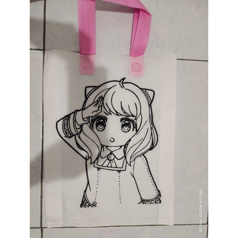 

Tas mewarnai/Tas lukis/Tas spunboand mewarnai 30cm x 40cm