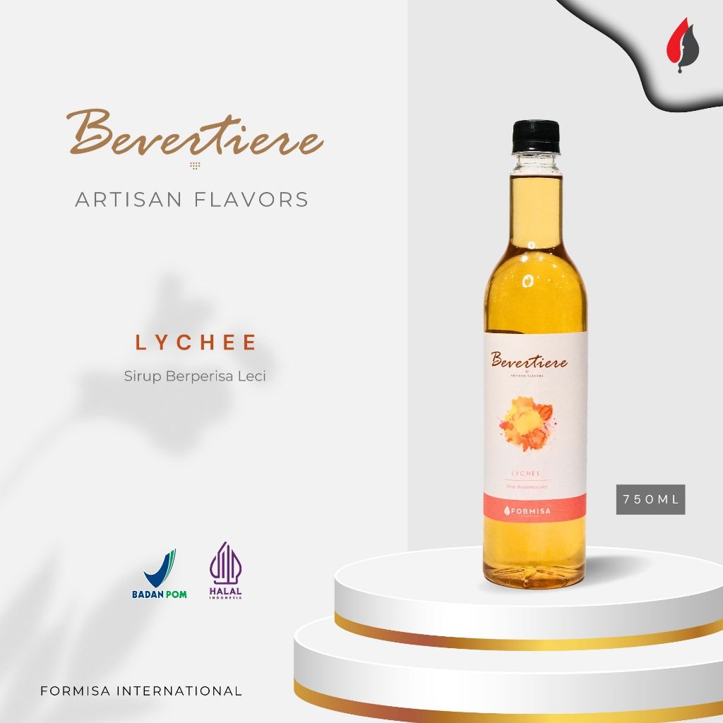 

FORMISA - Bevertiere Lychee Syrup 800ml - Sirup Minuman Rasa Leci 800ml / HORECA