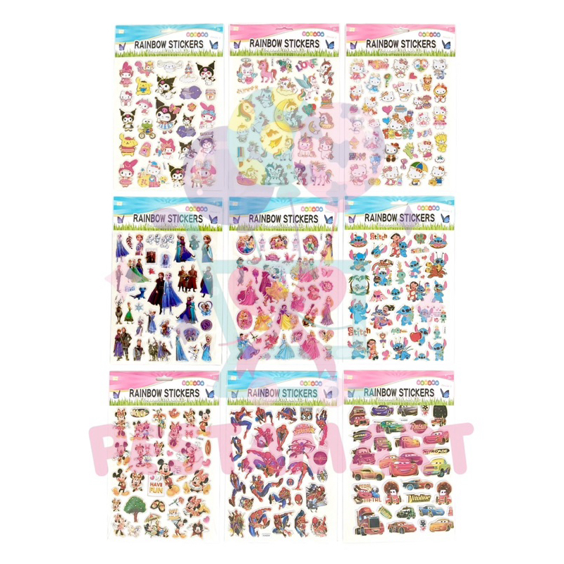 

Sticker Anak Karakter 19x29Cm Rainbow Sticker Y-H