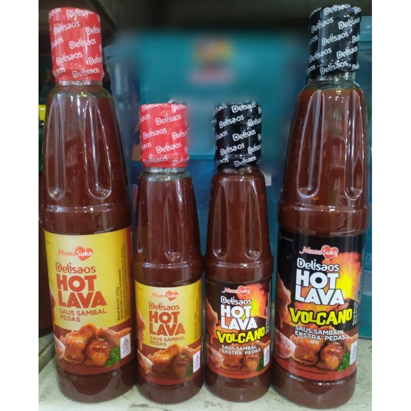 

Mamasuka Delisaos Hot Lava Saus Sambal Pedas 160g & 320g