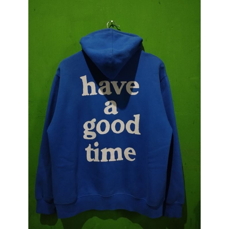 Hoodie Biru 'Have A Good Time'