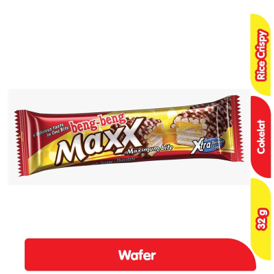 

beng-beng Maxx Wafer Rice Crispy Cokelat 32 g