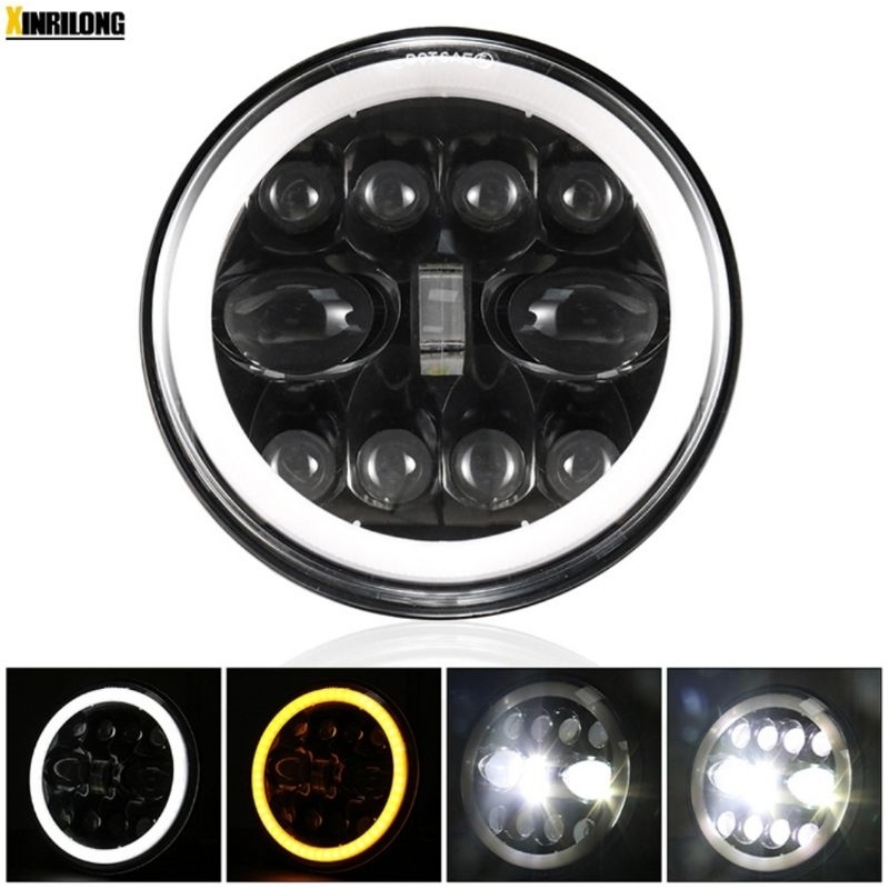 lampu depan daymaker original 7 inch super terang / headlamp daymaker 7in / headlight daymaker 7"