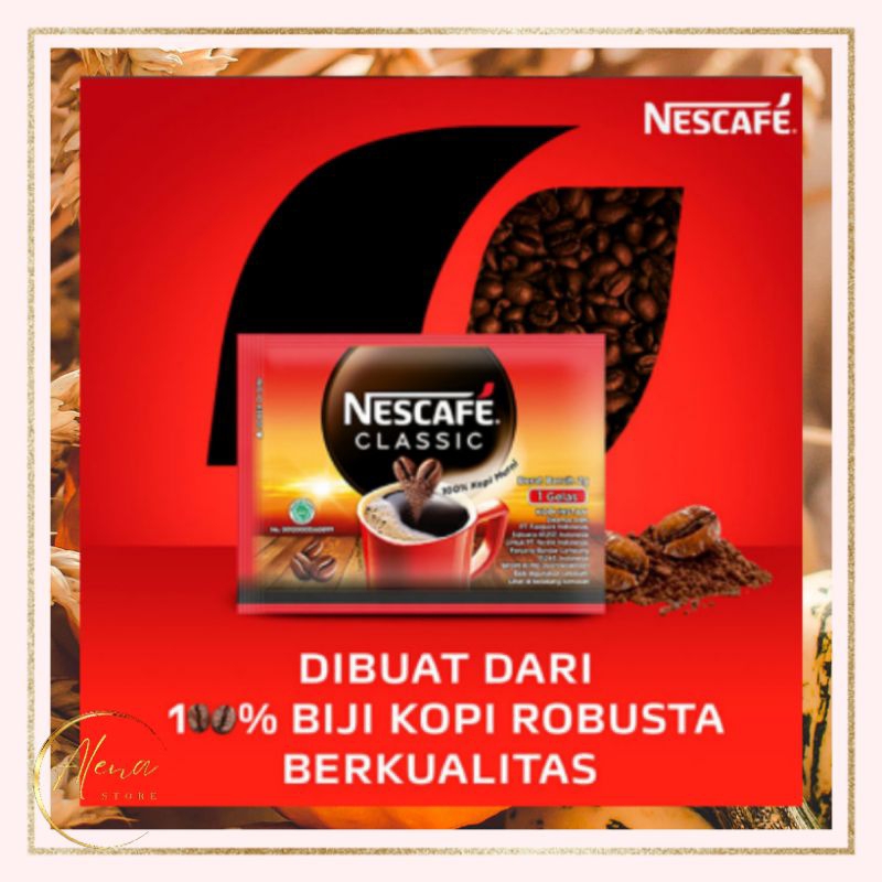 

Nescafe Classic Kopi Instan Tanpa Ampas Kemasan Sachet (10 x 2g)