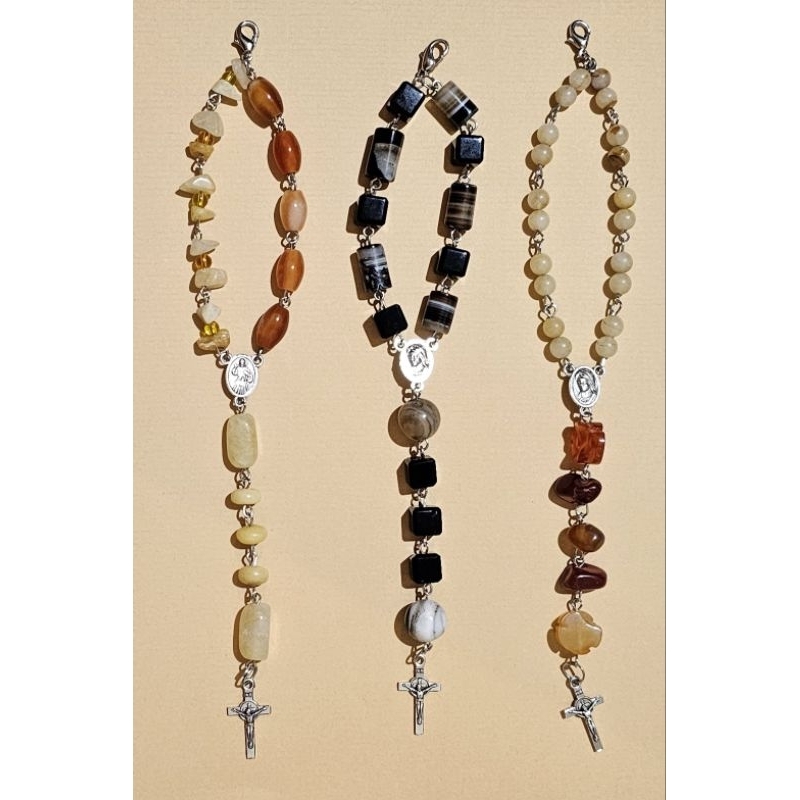 gelang rosario / rosario mini, batu alam