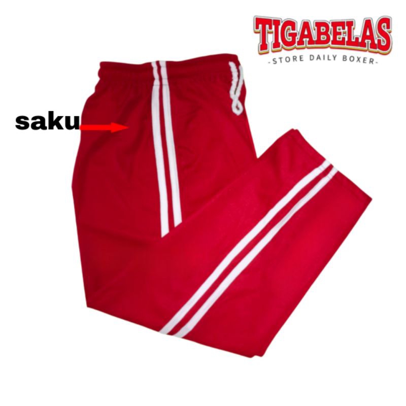 celana training celana olahraga celana joger anak warna merah