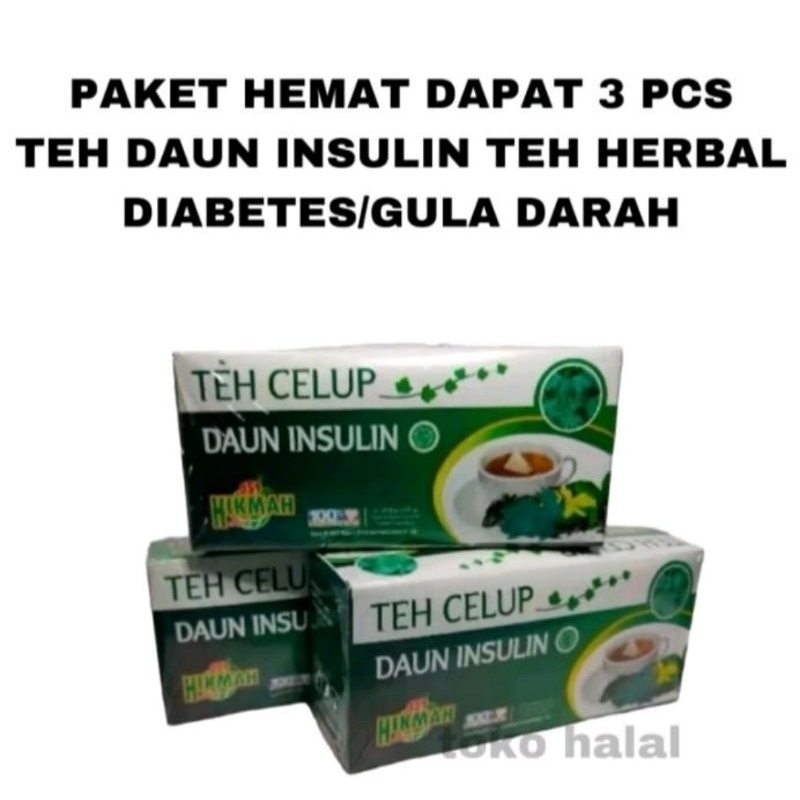 

(PROMO 3 PCS) TEH DAUN INSULIN/ OBAT DIABETES