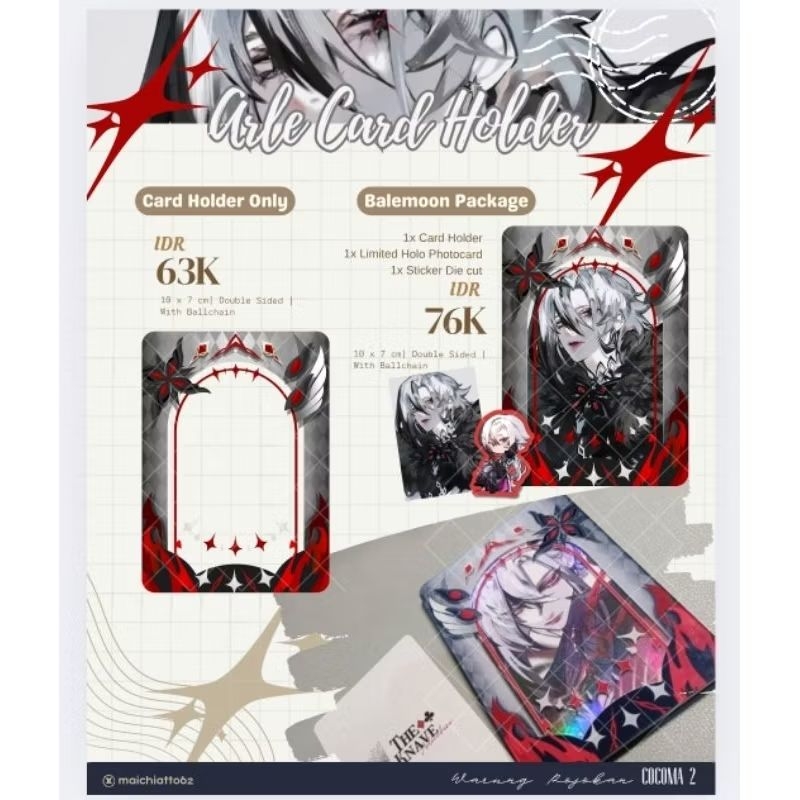 Arlecchino Card Holder Genshin Impact