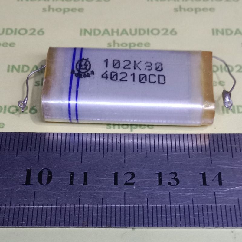 BEKAS 102  30kv AURORA 102k30 40mm 102  30kv milar 1nf  1n 30000v mylar high voltage capacitor capas