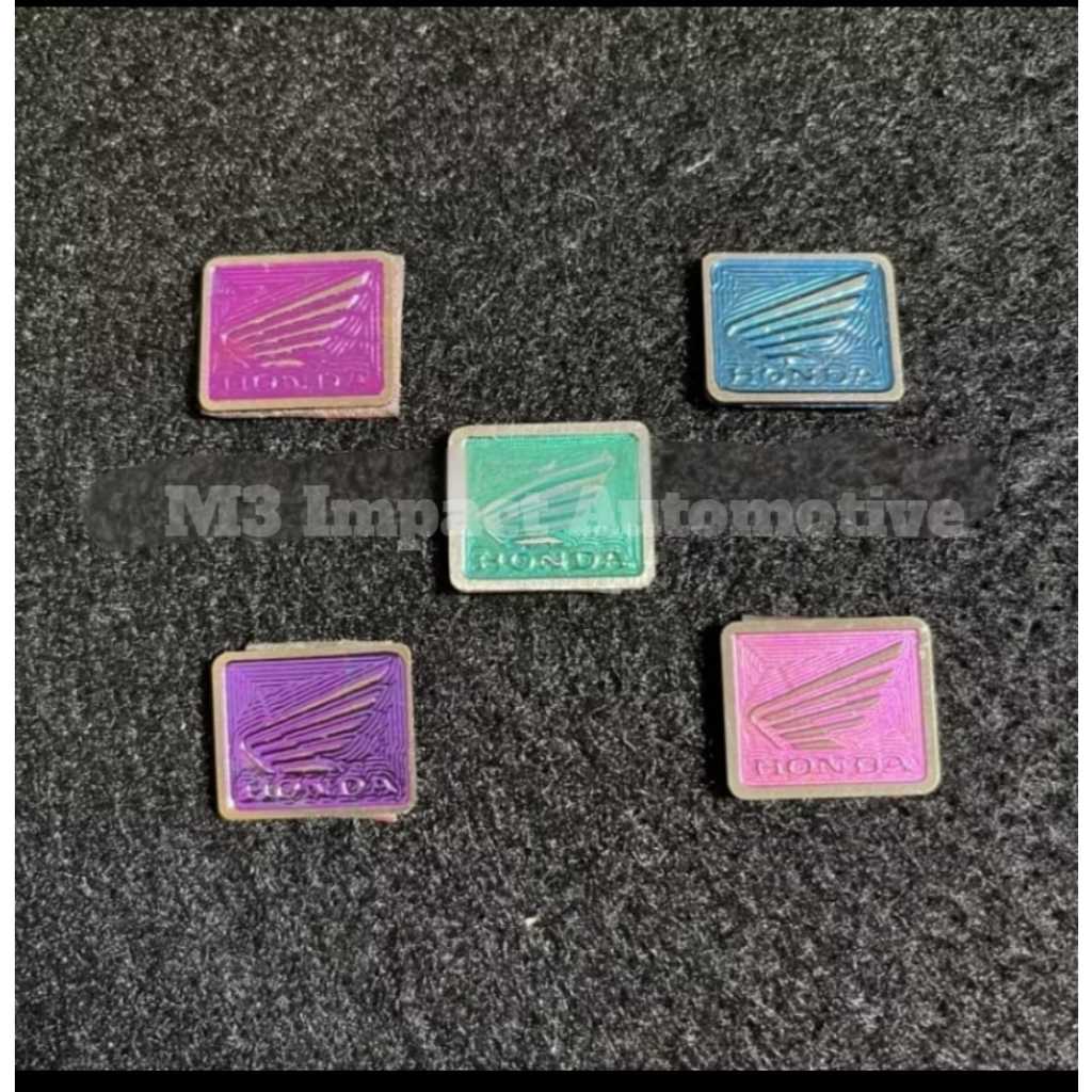 Emblem logo stiker titan batok kilometer honda Sayap/Wings kecil original vietnam gr5
