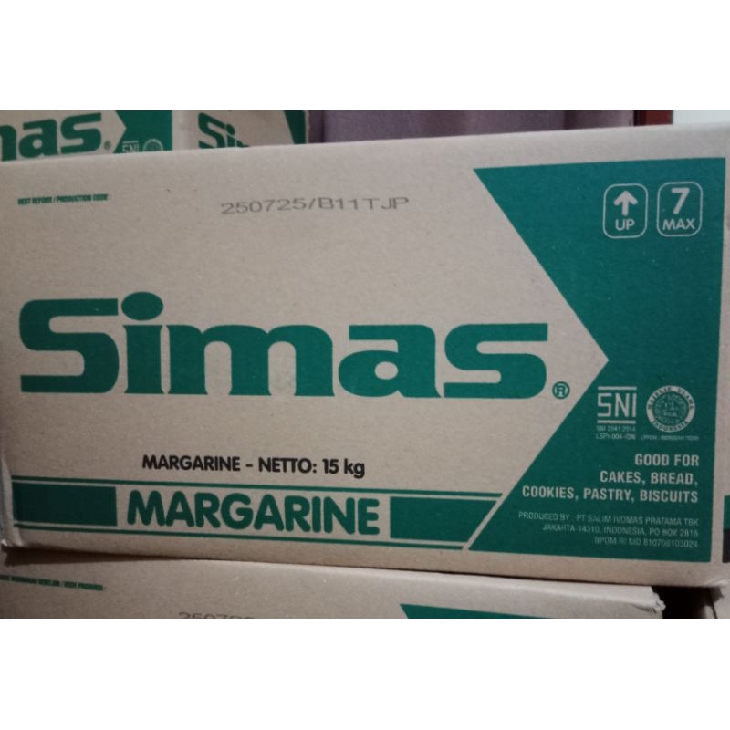 

Simas margarine palmia ukuran 15 kg