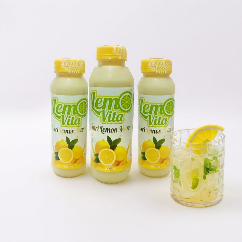 

BPOM Fresh Sari Lemon Lemovita Jus Murni 100% Tanpa Pengawet 250ml