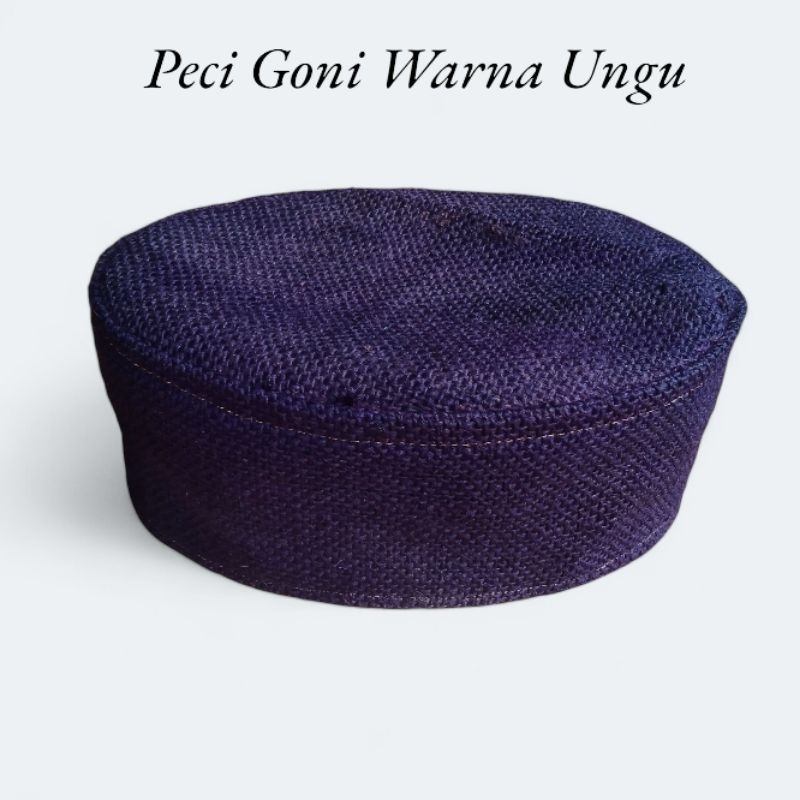 Peci Pria Warna Ungu / Kopiah Peci Songkok Warna Ungu / Peci Goni Warna Ungu / Peci Terbaru