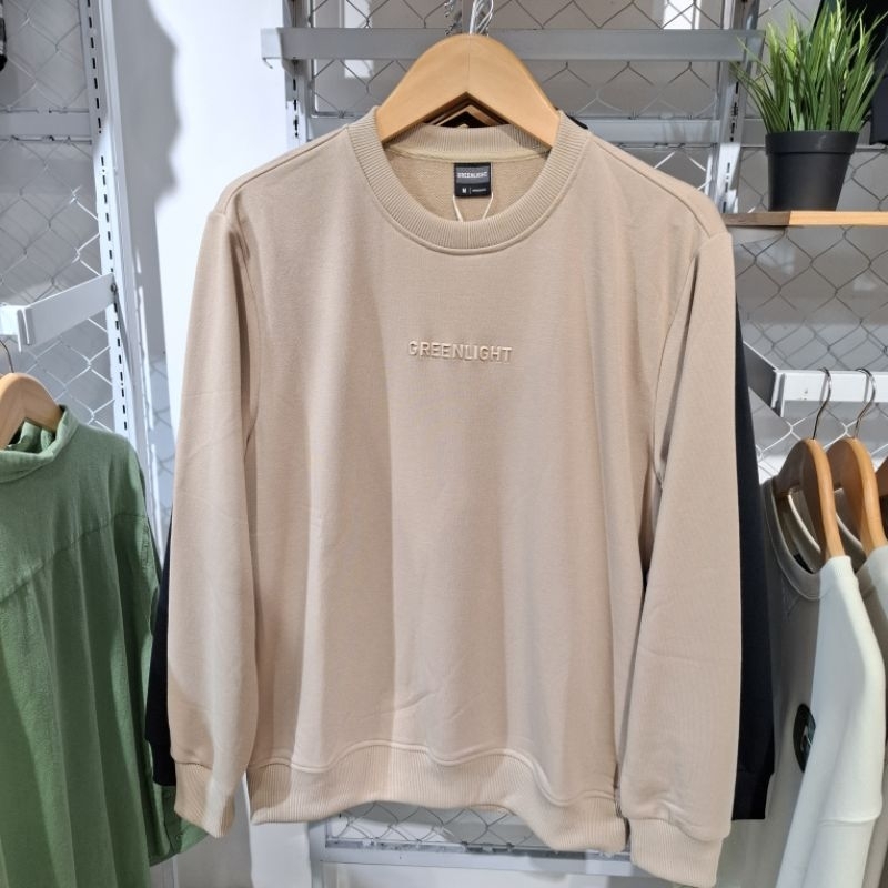 GREENLIGHT Jaket Sweater Crewneck Pria Original